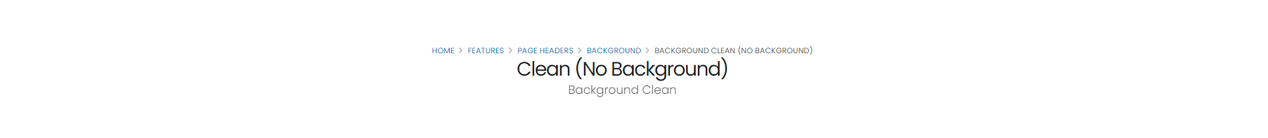 Clean (No Backgrounds)